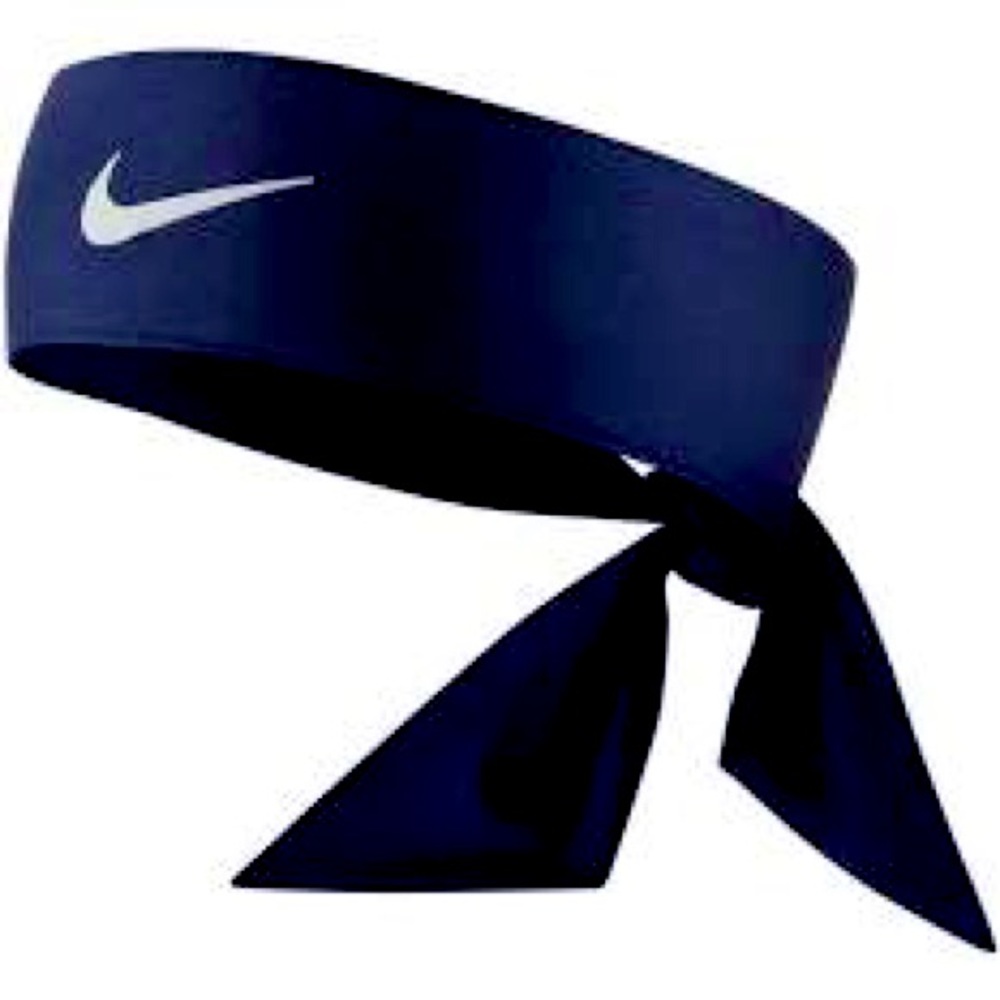 Nike Navy Tie Back Headbands